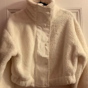 White Faux Fur Coat